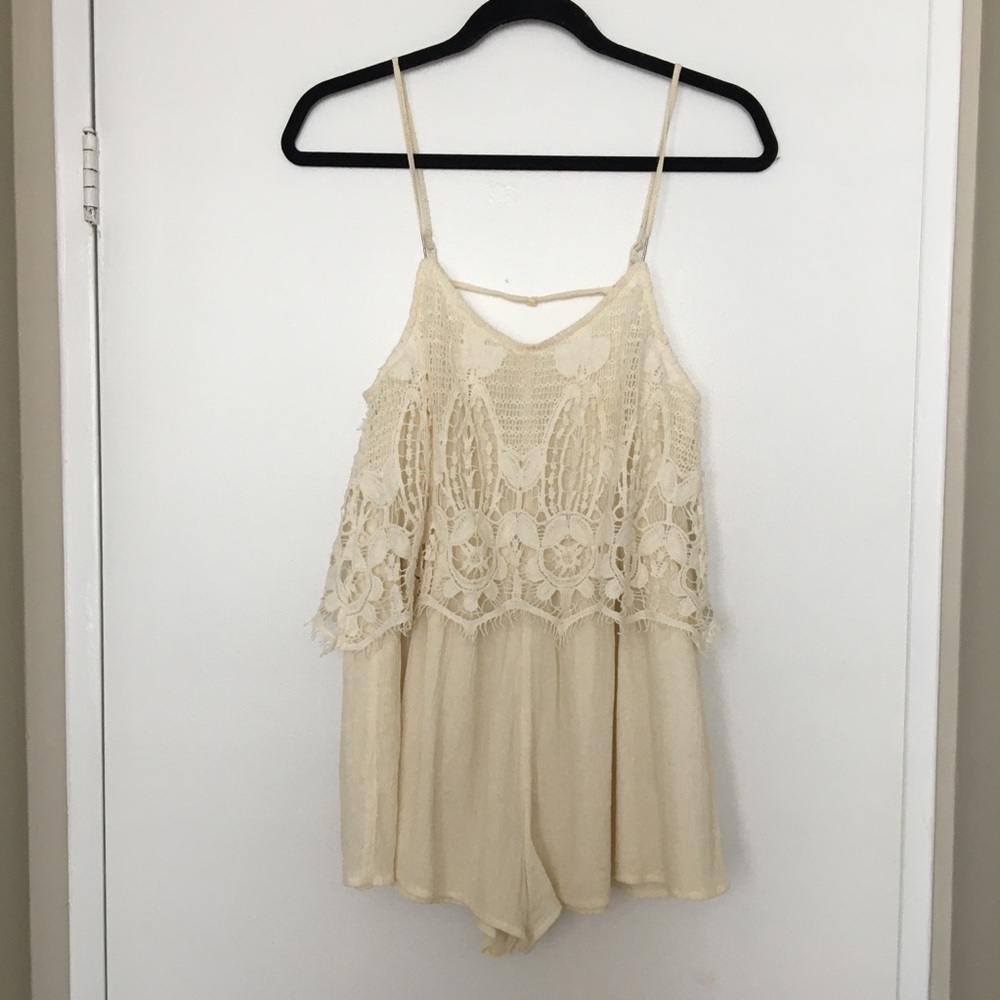 Off-White Boho Romper